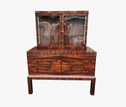 Rarytas! Cudowna witryna Art Deco. Heban makassar. 1930 rok. 