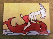 Koziołek Matołek Pocztówka PRL rys. Walentynowicz 1979