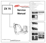 Ingersoll-Rand ZX75 Service Manual. Instrukcja serwisowa naprawcza