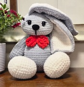 MASKOTKA SZYDEŁKOWA RĘKODZIEŁO KRÓLIK "JULEK" HANDMADE KRÓLICZEK 