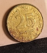 Filipiny 25 centymów 2004