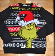 6* H&M Świąteczny sweter Grinch 12/14 lat_ 152/164 cm
