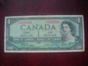 BANKNOT  KANADA 1 Dolar 1954 r.