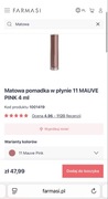 Matowa pomadka w płynie 11 MAUVE PINK 4 ml