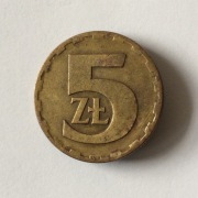 5 zł złotych 1975 z obiegu 