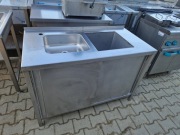 Zlew Gastronomiczny 2 Komorowy Drzwi Suwane 120/60/85