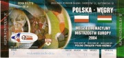 Bilet Polska - Węgry 2003.03.29 - 20 zł