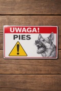Tabliczka „UWAGA! PIES