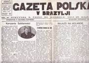 GAZETA POLSKA W BRAZYLJI /KURYTYBA-S.PAULO 1940_05_26 nr 21
