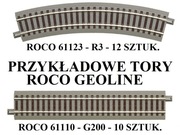 GLEDZIU KOLEJKA MAKIETA ROCO TORY GEOLINE G200 R3