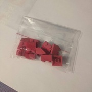 LEGO skos czerwony 2x2 10 szt