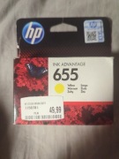 Tusz do drukarki żółty 655 HP oryginał (DEC 2016)