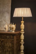 Lampa podłogowa z onyxu lata 60-te.
