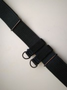 REGULOWANY PAS STRAŻACKI WOJSKOWY 1978 PRL czarny