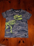 T-shirt chłopięcy 110/116  moro dinozaur