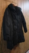 Mega ciepła, damska kurtka zimowa BIBA czarna rozmiar 48 jak nowa