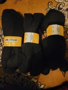 Włóczka moher czarny - zestaw 3 motków