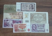 Banknoty różne pochodzenie stare banknoty 