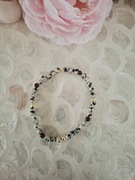 Bransoletka handmade z naturalnych kamieni hematyt jaspis dalmatyński grana