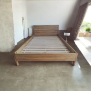 Łóżko drewniane dębowe 180x200