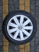 4x Koła stalowe z oponami Hankook bieżnik 4,5mm rozstaw 5x112 otwór 57.1