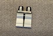 LEGO spodnie, nogi szare z czarnym paskiem