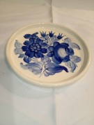 Talerz Podstawka Fajans | ZF Koło | Niebieskie Kwiaty | BDB