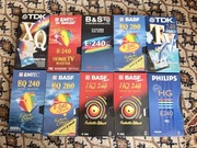 Zestaw 10 kaset VHS idealne min 240 min