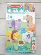 Melissa & Doug Blockables Safari drewniane klocki edukacyjne 34 elementy 2+