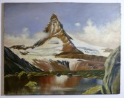 Stary obraz Kurt Sejfert 1902-1971 Matterhorn 1956