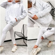 Komplet Dresowy Bawełniany/Ocieplany z Leginsami oversize S-Xl  MOTION