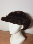 Czapka zimowa futrzana duża Nowa rozm 60