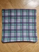 flanelowa poszewka w kratę