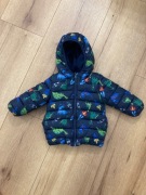 Kurtka zimowa Matalan 18-24 mies 1.5-2 lata granatowa dinozaury
