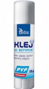 Klej tetis pvp sztyft 15g przezroczysty 20pcs