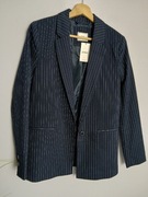 Granatowa marynarka w prążki Pimkie XS - Nowa z metką