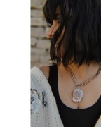 CRYSTAL WITCH  amulet z ametystem i obsydianem