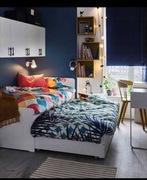 IKEA SLAKT łóżko podwójne 2w1 90x200 cm