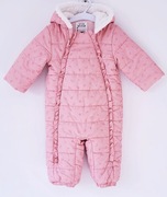 Zimowy ocieplany kombinezon w kwiaty C&A 80