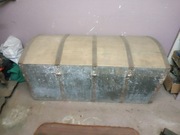 Duża zabytkowa skrzynia kufer