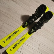 Komplet narty FISCHER RC4 RACE 130 cm + Buty. - jak nowe.