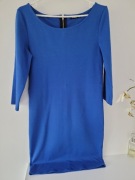 Niebieska elegancka sukienka Sinsay rozmiar L