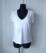 Marks&Spencer biały T-shirt w serek XXL