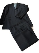 Hugo Boss lekki garnitur gładki czarny r 182/108/98