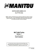 Katalog części Manitou MLT 628 T Seria 1 ENG