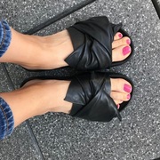 Klapki Bronx 39 skóra czarne