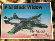 P61 BLACK WIDOW - model kartonowy 