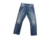 Replay Waitom W34L32 spodnie jeansowe niebieskie męskie straight