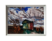 Ferdynand Ruszczyc "Pustka" ,ręcznie malowana kopia obrazu, olej na płótnie