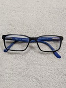 Niebieskie czarne plastikowe okulary korekcyjne oprawki dziecięce Tonny